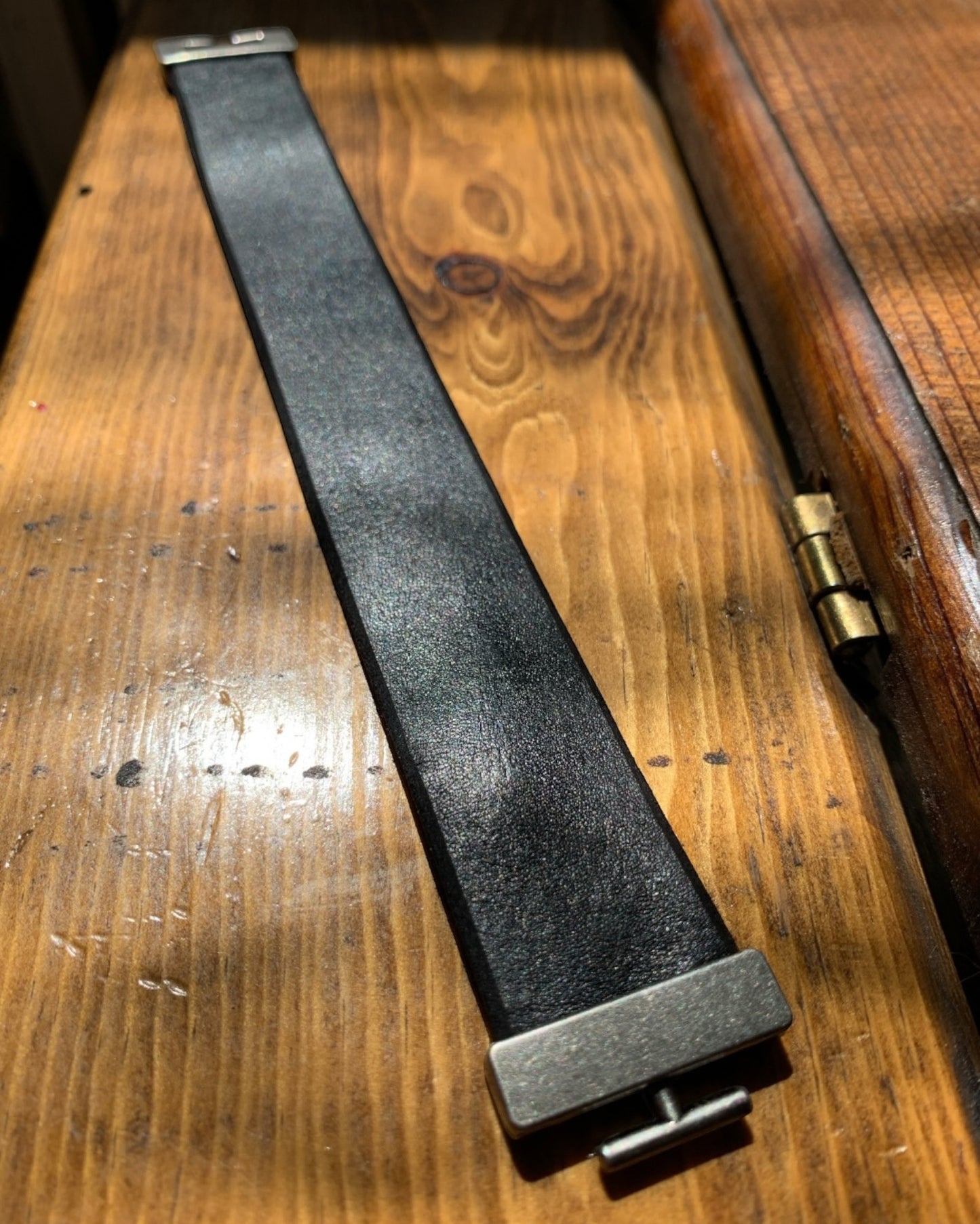 Distinctive Tooled and Dyed Leather Wristbands
