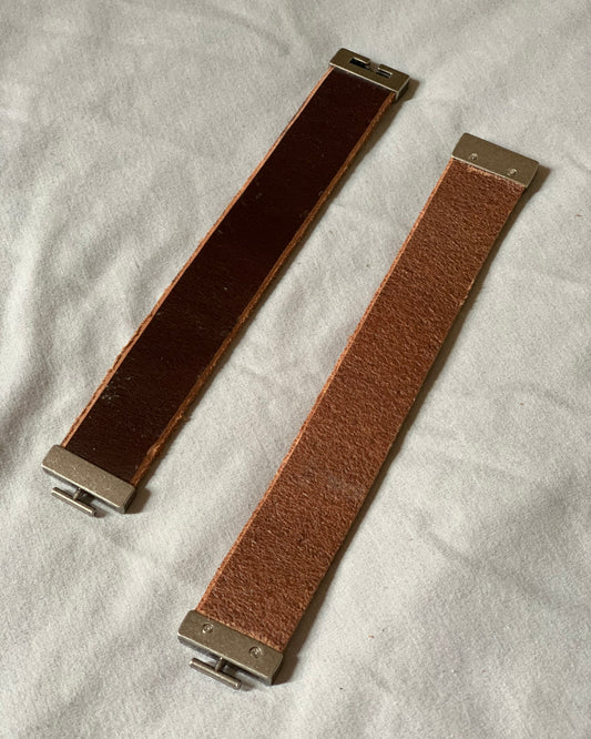 Handcrafted Brown Leather Bracelets