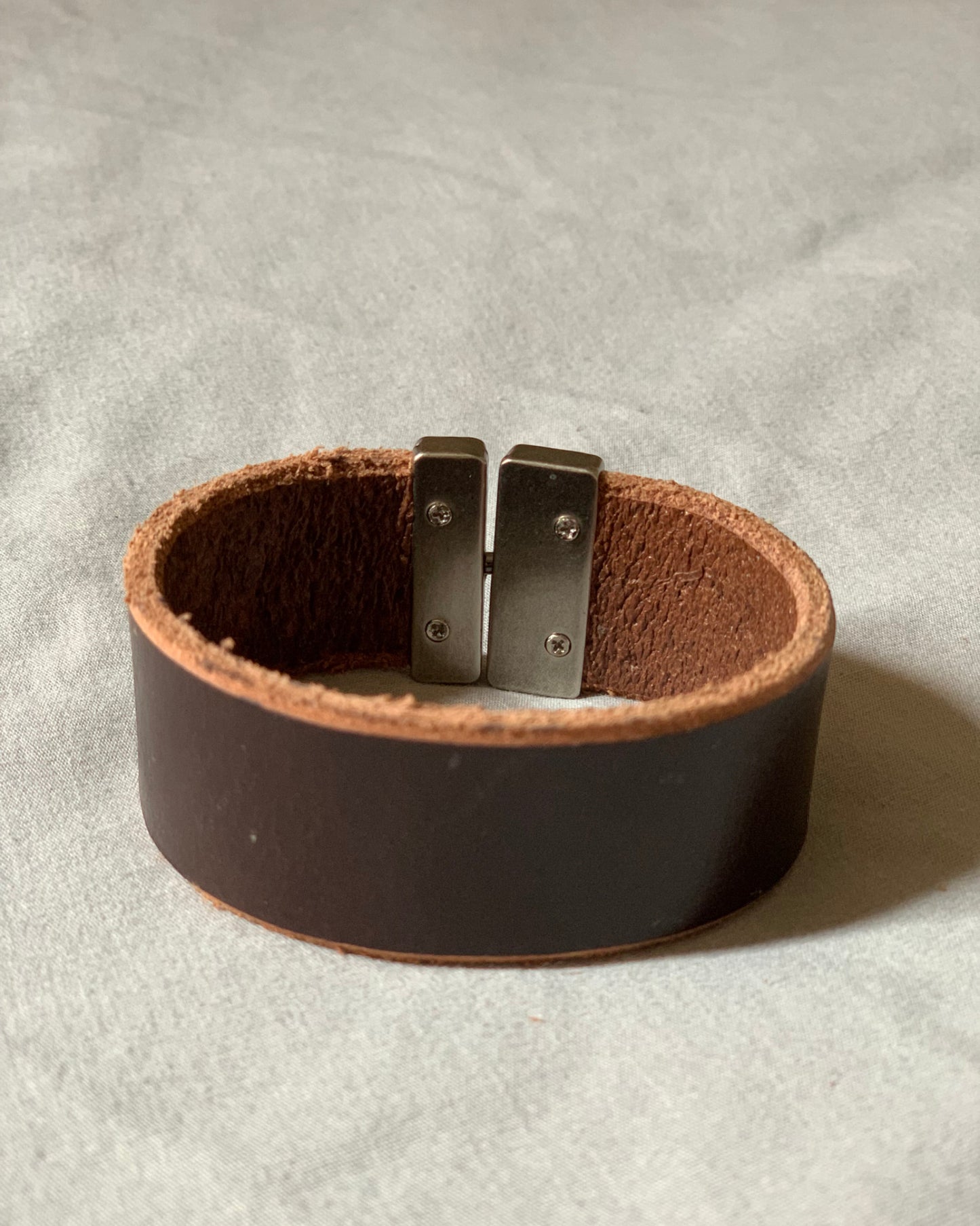 Handcrafted Brown Leather Bracelets