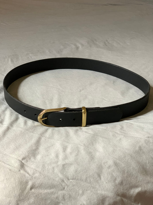 Artisan Leather Belt Featuring Upgraded Brass Keeper