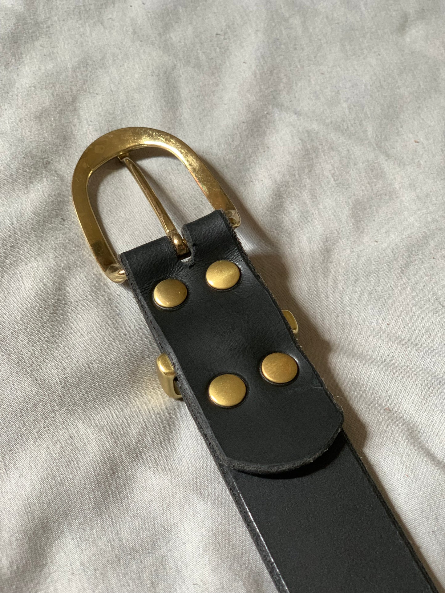 Artisan Leather Belt Featuring Upgraded Brass Keeper