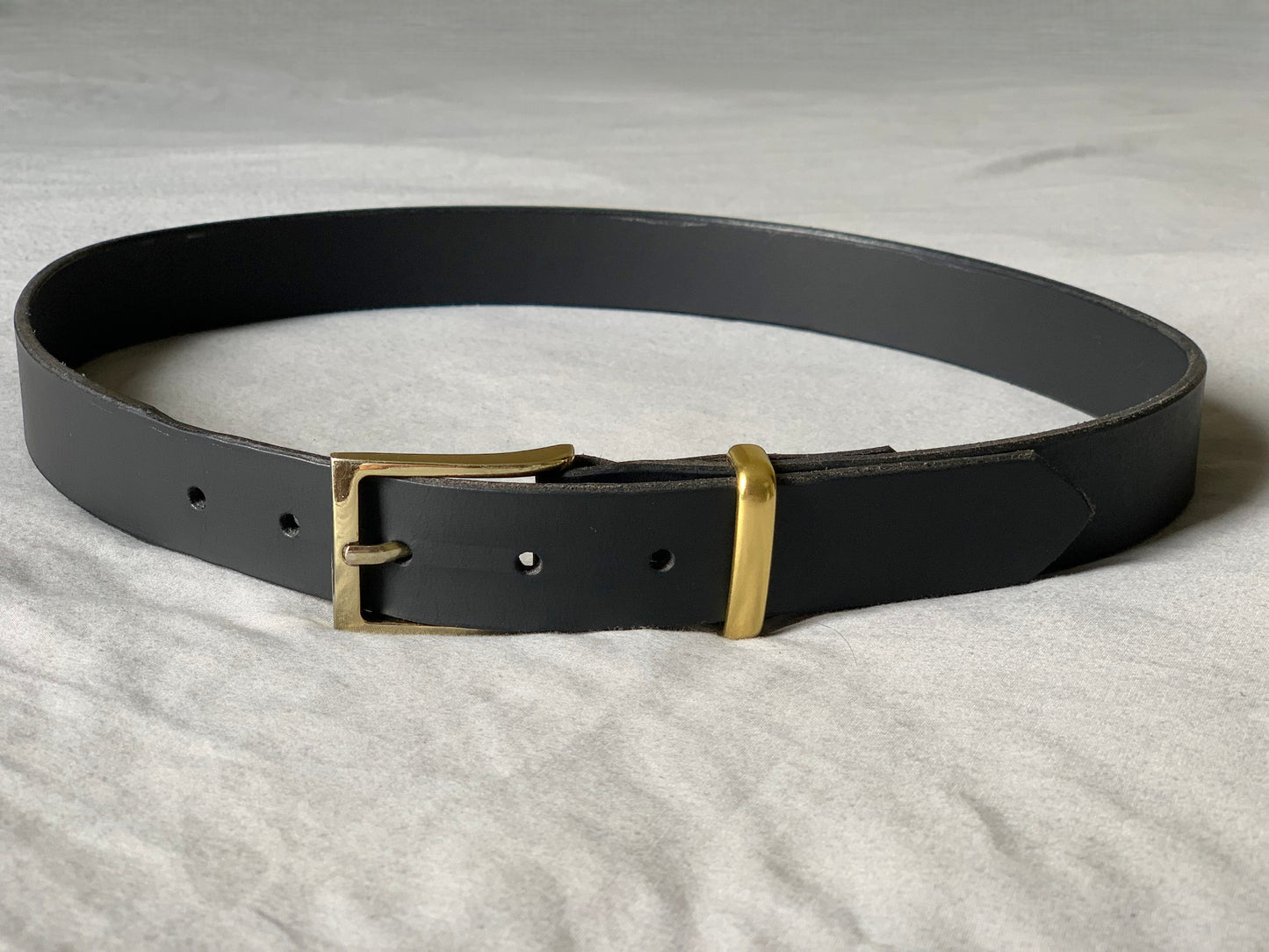 Artisan Leather Belt Featuring Upgraded Brass Keeper