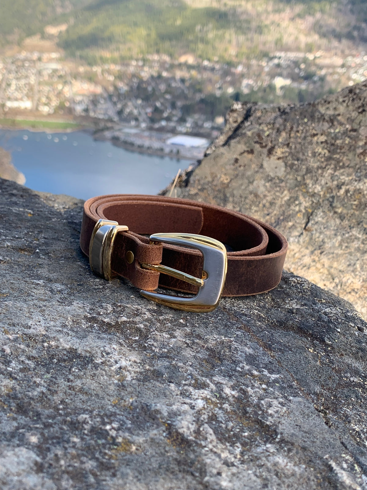 Art Deco Buckle on Handcrafted Waist Belt – Moonlighter Leather display picture 1