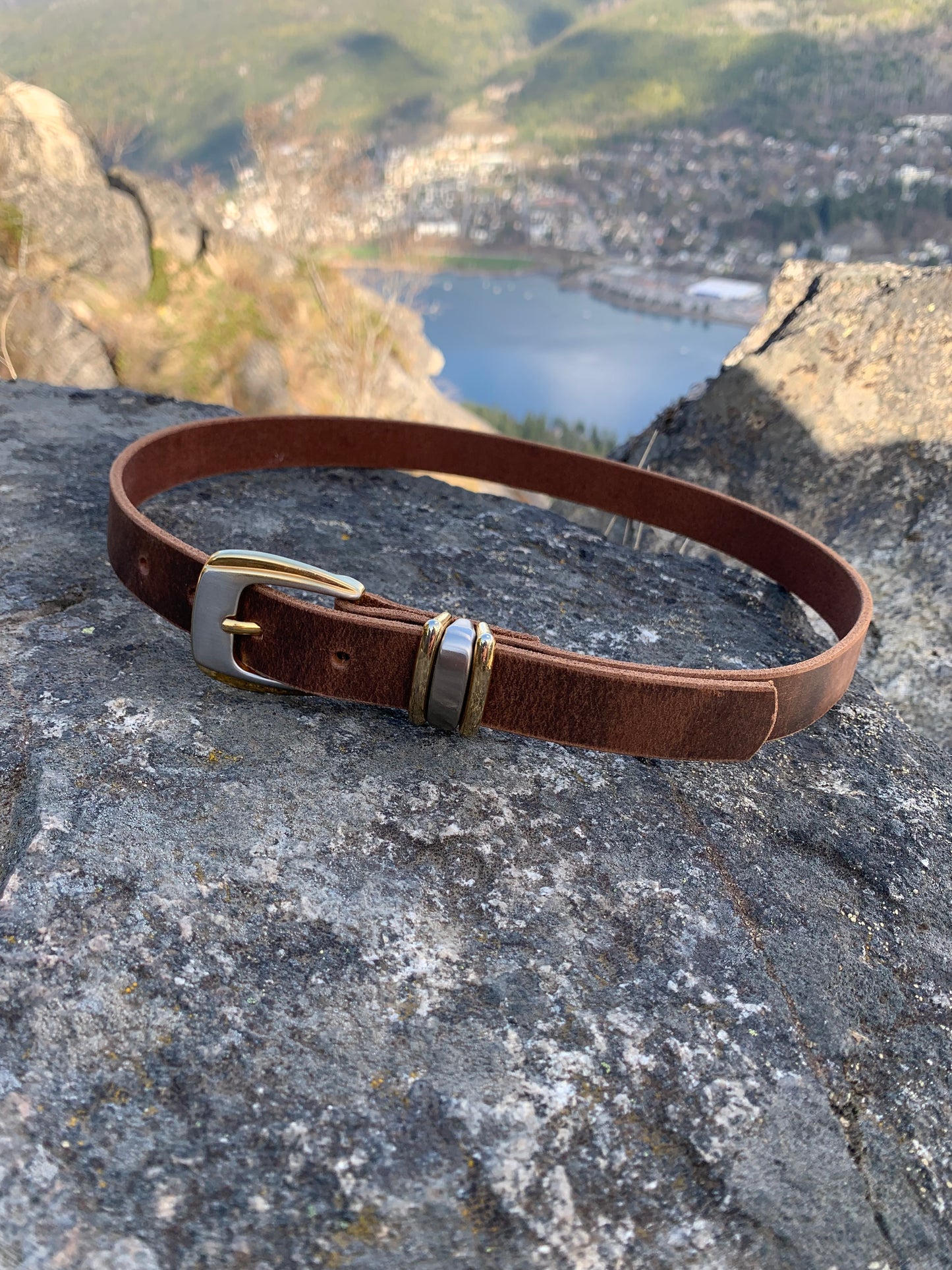 Art Deco Buckle on Handcrafted Waist Belt