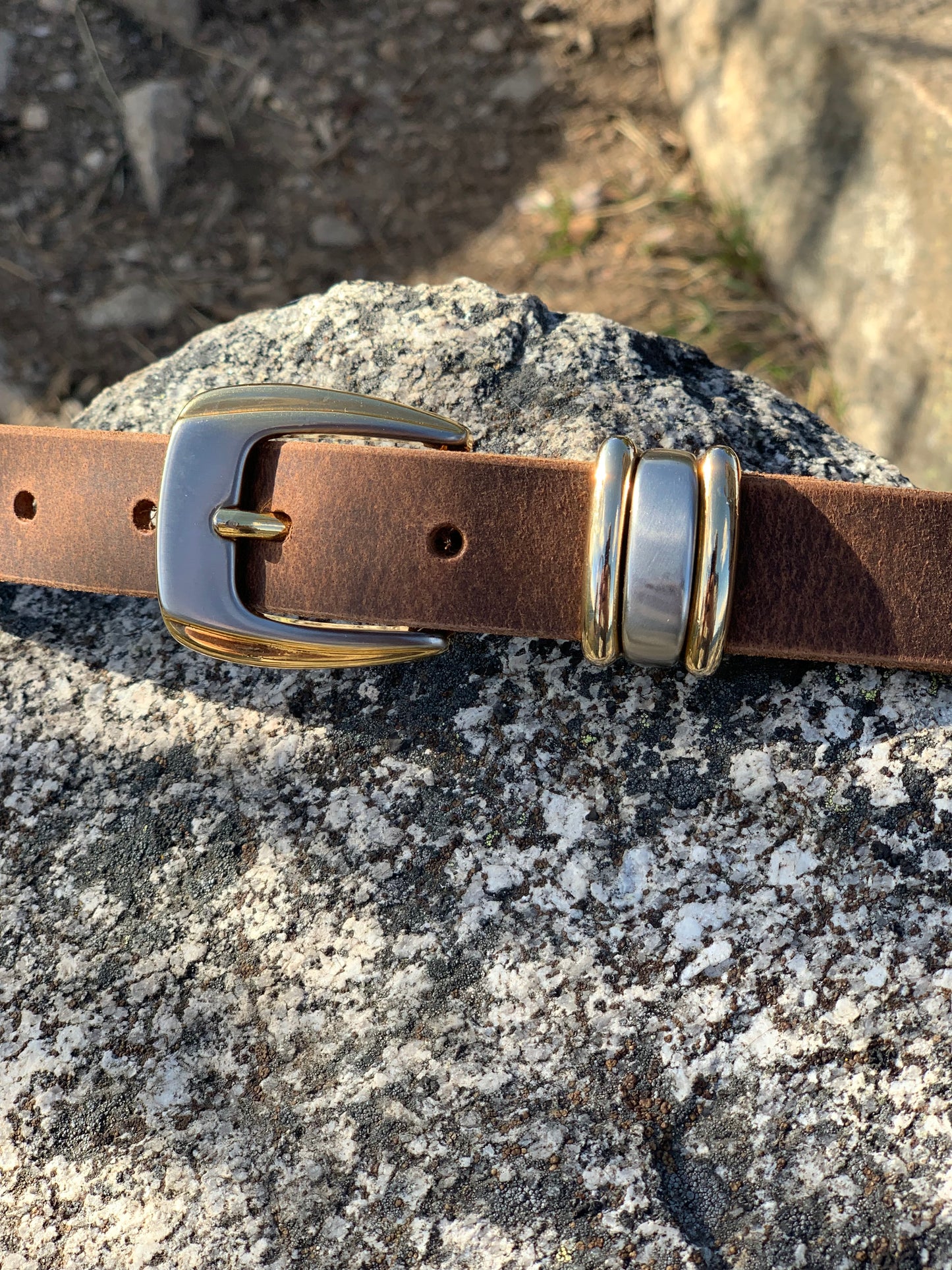 Art Deco Buckle on Handcrafted Waist Belt