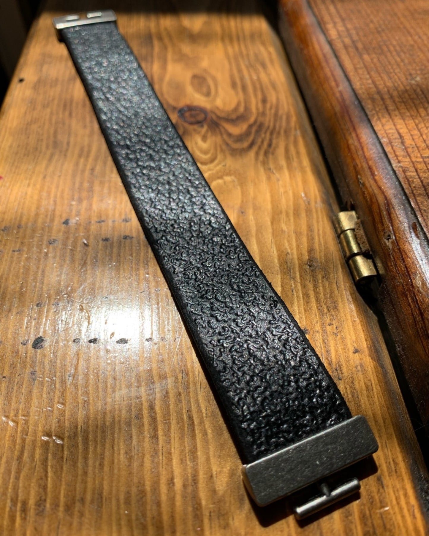 Distinctive Tooled and Dyed Leather Wristbands